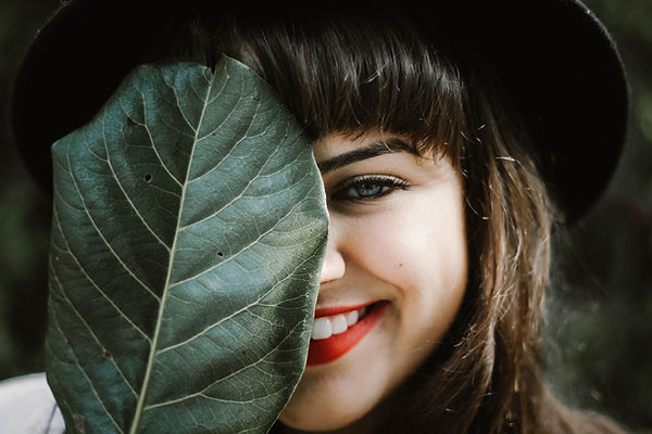 Happy lady smiling 